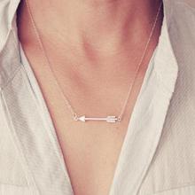 Delicate Arrow Necklace For Women Fashion Sexy Chain Steampunk Jewelry Maxi Collier Choker Necklaces & Pendants Collares 2024 - buy cheap