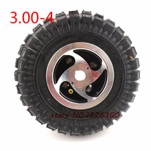 High quality 3.00-4 Electric Scooter Front Wheel with tyre Alloy Rim hub and inner tube wheels Gas scooter bike motorcycle 2024 - buy cheap