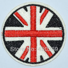 Parches para planchar con la bandera británica circular, hechos de tela, apliques de calidad de 100% garantizada, ¡Nuevo + envío gratis! 2024 - compra barato