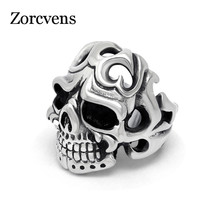 ZORCVENS-anillo gótico Vintage de acero inoxidable para hombre, con calavera 2024 - compra barato