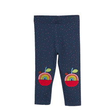 Jumping meters baby girls new fruit cartoon Trousers applique apple new fashion Pencil Pants kids hot selling Legging Pants 2019 2024 - buy cheap