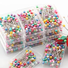 100 pcs/lot DIY Tools Round Pearl Head Dressmaking Pins Weddings Corsage Florists Sewing Pin With Box Accessories 2024 - buy cheap