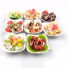 Mini salada de frutas em miniatura, para decoração da casa de boneca blyth azone comida e brinquedos de cozinha em miniatura 2024 - compre barato