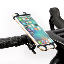 Универсальный велосипедный держатель для телефона, держатель для велосипеда, силиконовый держатель для мобильных телефонов 4,7-6,0 дюймов 2024 - купить недорого