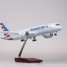 47CM 1/130 Scale Airplane Boeing B787 Dreamliner Aircraft American Airlines Model W Light and Wheels Diecast Plastic Resin Plane 2024 - buy cheap