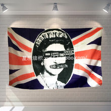 "GOD SAVE THE QUEEN" Heavy Metal Music Poster Scrolls Bar Cafes Home Decoration Banners Hanging Art Waterproof Cloth Decoration 2024 - buy cheap