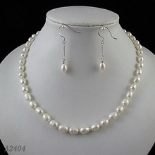 Collar de perlas cultivadas en agua fría para niña, joyería única, Gargantilla, collar de perlas cultivadas en agua, pendientes de regalo 2024 - compra barato