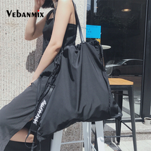 Large Capacity Women Men Drawstring Bag Waterproof Nylon Travel Bag Streetwear High Quality Fitness Shoulder Bag Male 2019 2024 - buy cheap