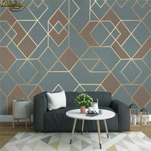 Beibehang-papel tapiz de líneas doradas geométricas abstractas personalizadas, Fondo de TV moderno, papel de pared de Pintura Decorativa para paredes de dormitorio 2024 - compra barato
