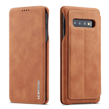 Magnet Leather Flip Case For Samsung Galaxy S10 S10 Plus With Card Holder Wallet Case For Samsung Galaxy S10 Lite S10E PC Cover 2024 - buy cheap