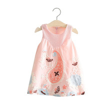 Vestido sin mangas con bordado de dibujos animados para niña, ropa bonita para niño de 2 a 6 años, novedad de verano 2021 2024 - compra barato