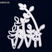 Panfelou metal artesanato grama forma papel morrer cortando dados para scrapbooking/diy páscoa casamento cartões de dia das bruxas 2024 - compre barato