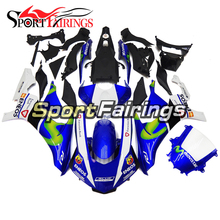 Kit de carenado completo para motocicleta Yamaha, Kit de inyección de plástico ABS, color azul y blanco, 15-16, R1, YZF1000, R1, 2015, 2016 2024 - compra barato