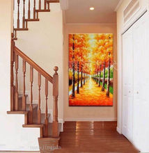 HUGE DECORATE CANVAS OIL PAINTING MODERN ABSTRACT tree No frame 2024 - buy cheap