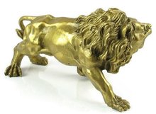 Nice Bronze Brass Statue figurine LION 5.5'long 2024 - купить недорого