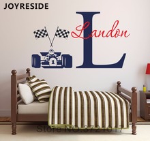 Children Boys Rooms Wall Decals Racing Little Car Themed Wall Stickers Cool Home Bedroom Art Design Vinyl Wall Stickers M125 2024 - buy cheap