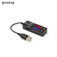 DIYFIX New USB Detector Voltage and Current Tester Dual Ports for Cell Phone Tablet Power Bank Charger Tester Meter 2024 - buy cheap