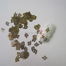 Adesivo de metal para arte em unhas com borboletas, adesivo inadesivo de decoração de unhas de ouro com 100 peças 2024 - compre barato