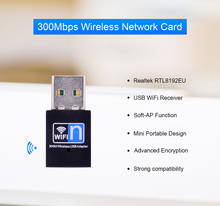 mini usb wireless wifi adapter 300mbps wi-fi receiver 802.11n usb ethernet adapter network card Support Windows Mac for PC 2024 - buy cheap