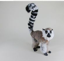 new creative simulation lemur toy handicraft lifelike gray monkey model gift about 22x7x32cm 2024 - buy cheap