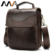 MVA мужская сумка через плечо из натуральной кожи, мужские кожаные сумки через плечо для мужчин, повседневная мужская сумка с небольшим клапаном, мужская сумка-мессенджер 8558 2024 - купить недорого