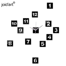  top fashion new watch living room mirror wall clock quartz decoration 3d modern design diy sticker  acrylic 2024 - buy cheap