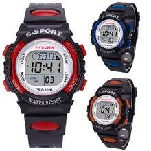 Relógio de pulso masculino feminino moda digital multifuncional alarme esportes
