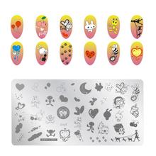 New Cartoon Anime Nail Art Stamp Plate Template Cartoon Patterns Image Stamping Polish Print Manicure Nail Stencil Stamper 2024 - buy cheap