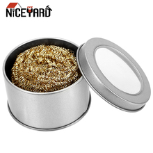 NICEYARD Wiping Auxiliary Tool Welding Soldering Iron Tip Cleaner Copper Wire Mould Welding Cleaning Ball Mechanical Accessories 2024 - buy cheap