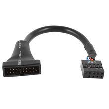 10 psc/lot 15cm USB 3.0 20 Pin Header Male to USB 2.0 9 Pin Female Adapter Cable 2024 - buy cheap