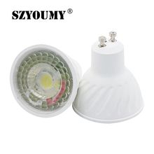 SZYOUMY-bombillas LED lámpara LED COB GU10 de 6W y 9W, 85-265V, Bombilla para foco, ahorro de energía, Chip COB, iluminación del hogar 2024 - compra barato