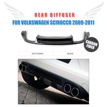 Fibra de carbono/FRP Rear Lip Difusor Spoiler Para Volkswagen VW Scirocco Padrão Pára 2009-2011 2024 - compre barato