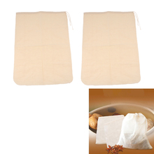 2Pcs 30x45cm Milk Coffee Juice Reusable Cotton Mesh Strainer Filter Bag Multiple Usage 2024 - buy cheap