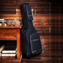 Bolsa de violão, alta qualidade, 40/41 polegadas, reforçada, ombro, à prova d'água, pano de oxford, mochila, estojo de violão de viagem qb14 2024 - compre barato