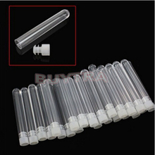 10 Pcs Test Tubes Plastic Test Tubes With Plug Stoppers For Lab Supplies 12x100mm color random 2024 - buy cheap