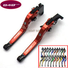 for Ducati 848 EVO 2007 2008 2009 2010 2011 2012 2013 New CNC Adjustable Foldable Extendable Motorbike Red Brake Clutch Levers 2024 - buy cheap