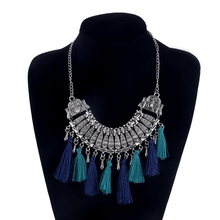 LOVBEAFAS Bohemian Statement Collar Maxi Necklace Women Ethnic Fringe Tassel Jewelry Boho Vintage Collier Fashion Necklace 2024 - buy cheap