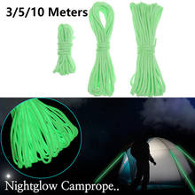 High Quality 3/5/10 Meters Survival Paracord Luminous Rope Camp Glow Paracord 550LB 7 Strands Lanyard Ropes Outdoor Ropes 2024 - buy cheap