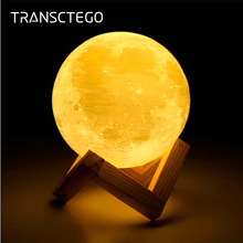 Night lights 3D Moon Lamp Charging Dimmable Nights Light Novelty Lighting Luna Private Festival Birthday Baby Gift Night lights 2024 - buy cheap