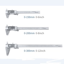 12 Inch LCD Digital Metal Vernier Caliper 0-300mm Stainless Steel Ruler 0.01mm Precision Electronic Inside Micrometer Gauge Tool 2024 - buy cheap