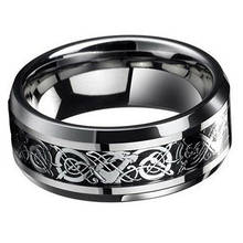 Fashion Men's Women's Punk  Dragon Titanium Steel Wedding Band Ring Jewelry 2024 - buy cheap