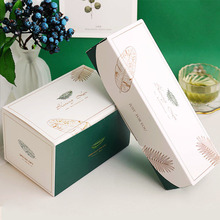 Cute Green Leaves Gift box Creative Tote Bag Nougat Cookies Box Wedding Party Bag Chocolate Cake Bread Boxs Candy Packaging Bag 2024 - buy cheap