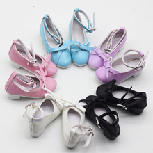 Fashion  1 Pair Doll Shoes 7.8cm 1/3 Dolls PU Leather Shoes for 16inch 60cm BJD SD dolls 2024 - buy cheap