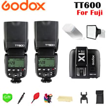 Godox-disparador inalámbrico TT600 GN60 2,4G, transmisor de X1T-F para cámara Fujifilm Fuji, Flash Speedlite, TTL HSS, 2 uds. 2024 - compra barato