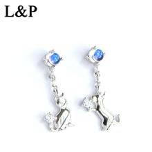 L&P Classic Earrings Design,Natural Moonstone Earrings For Women Gemstone 925 Sterling-silver Luxury Fine Jewelry 2024 - buy cheap