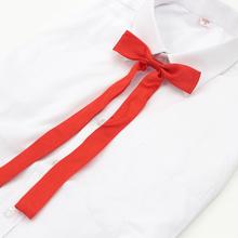 Quente escola feminina cravat vermelho preto borboleta feminino laço feminino menina estudante hotel clerk garçonete pescoço usar gravatas de seda 2024 - compre barato