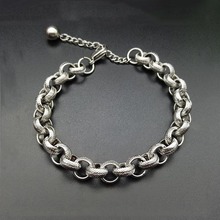 Fashion titanium steel striped circle bracelet stainless steel bracelet accessories creative wild hot sale 2024 - buy cheap