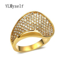 Latest Women Fashion Leaf Figer Ring pave Sparkly Cubic Zirconia Crystal New Elegant Trendy Cheap Jewelry Rings 2024 - buy cheap