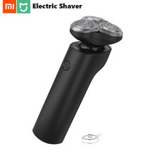 Новинка 2018, оригинальная электрическая бритва Xiaomi Mijia, 3 головки, гибкое сухое влажное бритье, моющаяся основная насадка, двойное лезвие, турбо + режим, удобная чистка 2024 - купить недорого