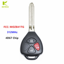 Nuevo reemplazo de llave de coche remoto de 3 botones 312MHz 4D67 para Scion TC 2005-2010, Toyota Yaris 2007-2010 FCC: MOZB41TG 2024 - compra barato